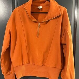 A New Day Rust Quarter-Zip Pullover